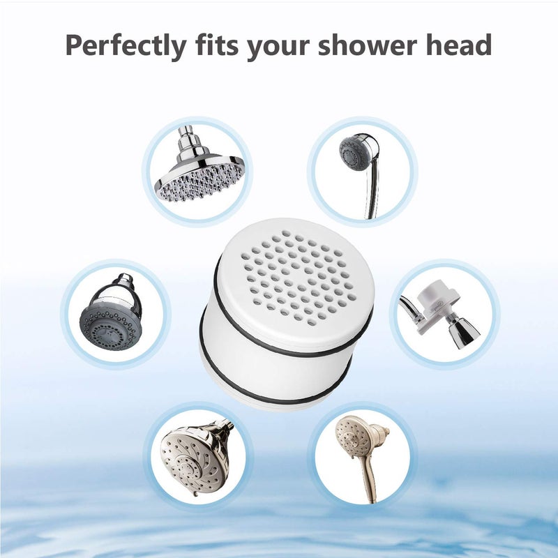 Waterspecialist WHR-140 Shower Filter Replacement Cartridge for CulliganÂ® WHR-140, WSH-C125, ISH-100, HSH-C135, Shower Head Water Filter, with Advanced KDF Filtration Material, Pack of 2 - Image 5